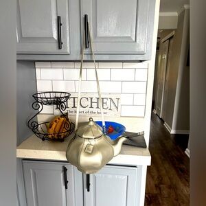 Vintage Silver Teapot Kettle Purse by Pylones